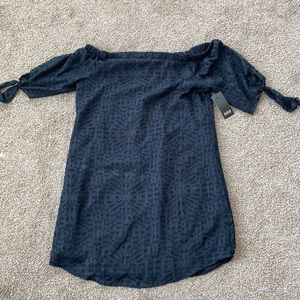 JCP Ana black off the shoulder dress